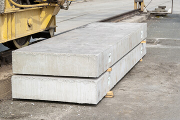 Reinforced concrete slab used in the construction of open switchgear, related to the elements of substations.