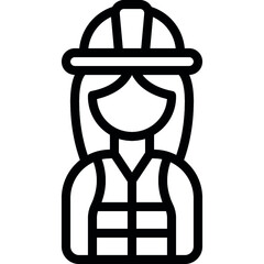 Site Manager Woman Icon