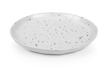 ceramic plate on white background