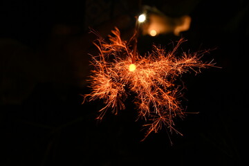 夏の夜の線香花火