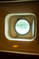 Cruise ship's pothole ,bull's-eye window