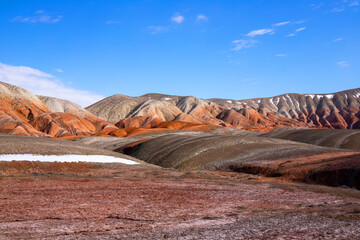 Beautiful colored mountains of Azerbaijan.