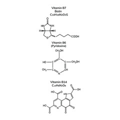 Group of vitamins on white background

