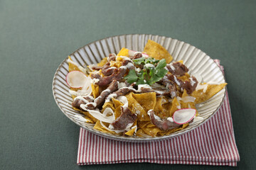 Chilaquiles green sauce  ( chilaquiles salsa verde)