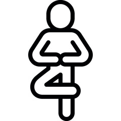 Yoga Pose Person Icon