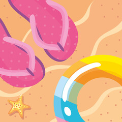 flip flops and float