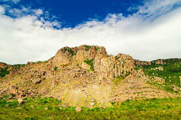 Fototapeta na wymiar Valley of ghosts on Mount Demerdzhi.