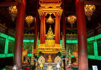 Wat Phra Kaew temple in Chiang Rai, Thailand