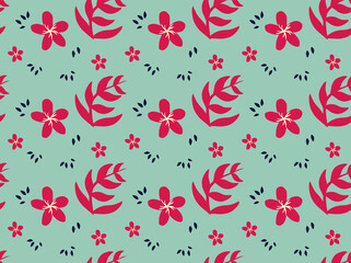 floral seamless pattern for surface  and fabric design vector illustration 