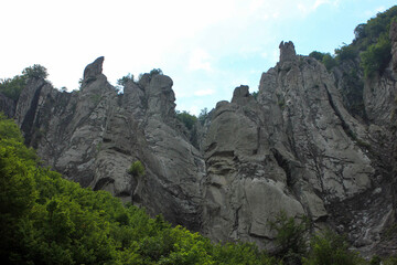 Fototapeta premium Beautiful rocks along the road.
