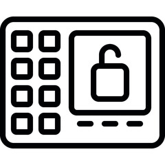 Lock Tablet Icon