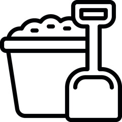 Bucket And Spade Icon