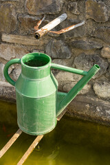 Fontaine de la commune de Mazerat-Aurouze, Département de Haute-Loire, Région Auvergne-Rhône-Alpes, France