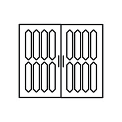 door vector for website symbol icon presentation