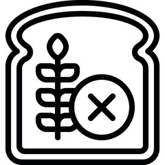 Gluten Free Bread Icon