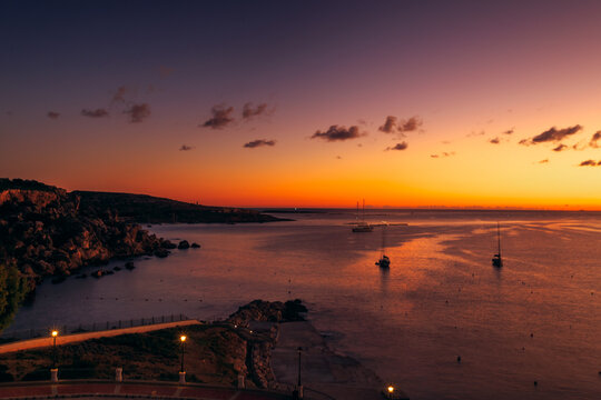 Beautiful Sunset At St.Pauls Bay, Malta