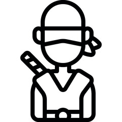 Ninja In Thick Tunic Icon