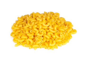 macaroni isolated on white background