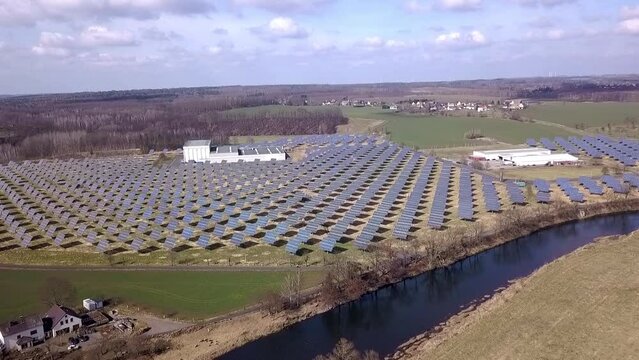 Solarpark zur alternativen Stromgewinnung