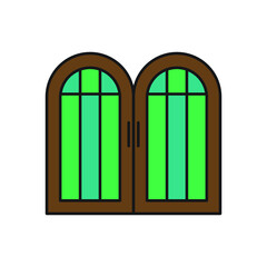 door vector for website symbol icon presentation