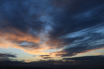 Obraz na płótnie Canvas sky at sunset
