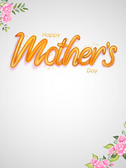 Happy Mother s Day greetings card abstract background
