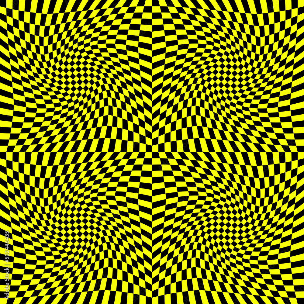 Aufkleber op-art effect vector graphics made with abstract geometric shapes using digital transition effect