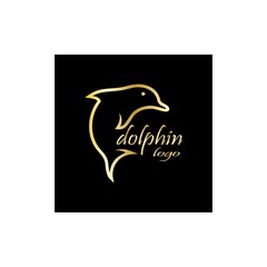 dolphin icon logo design vector