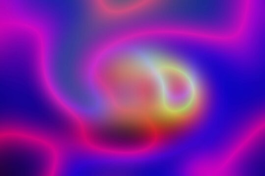 Multicolored abstract defocused background. Blurred lines and spots. Bright colors. Background for the cover of a notebook, book, laptop screen.