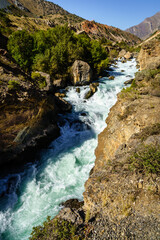 Yaghnob River in Tajikistan