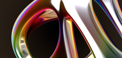 Abstract line fluid colors backgrounds. Trendy Vibrant Fluid Colors. 3d render