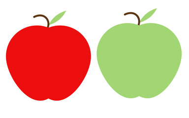 red and green apple design