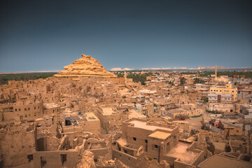 Siwa oasis downtown city center egypt western desert town © daniel