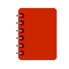 Notepad. Closed notebook for writing. School book or textbook for studying