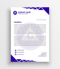 Abstract executive company letterhead