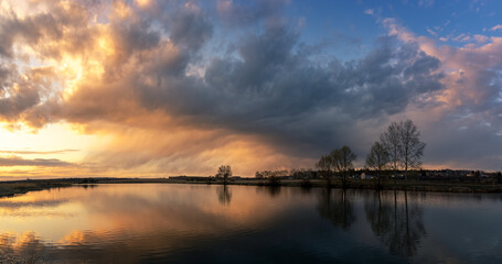Ural nature in spring in May, Russia