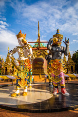Obraz na płótnie Canvas Wat Saeng Kaeo Phothiyan temple in Chiang Rai, Thailand