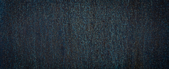 Blue rusty sheet metal panorama background