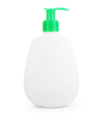 Pieces of soap isolated on white background.