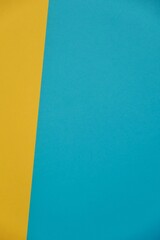 yellow and blue paper