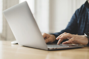 Office workplace manager career job company report uses laptop