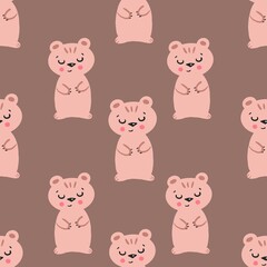 seamless pattern with bears