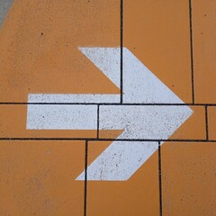 direction arrow points in one way