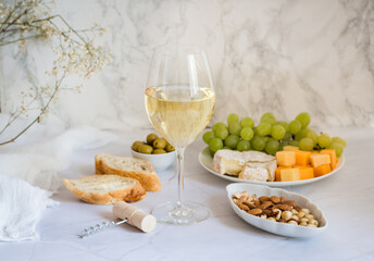 White Wine in a glass