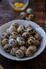 Quail eggs baking