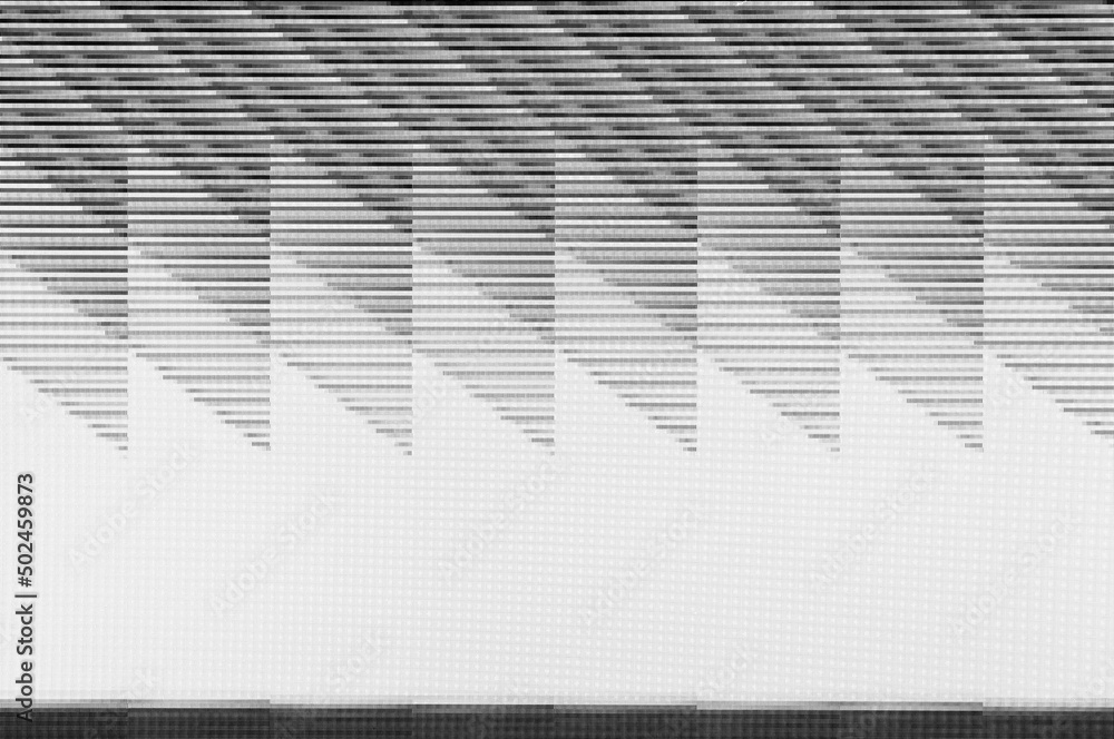Poster pixel pattern of a digital glitch / abstract black and white pixel pattern background of a digital g
