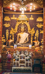 Obraz premium Wat Phra Kaew temple in Chiang Rai, Thailand