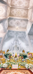 White Buddha Wat Huay Pla Kang temple, Chiang Rai, Thailand