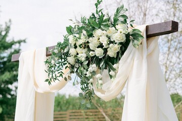 wedding bouquet in the garden