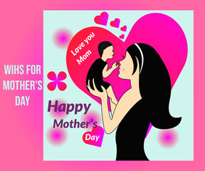 Happy Mother's day template design.